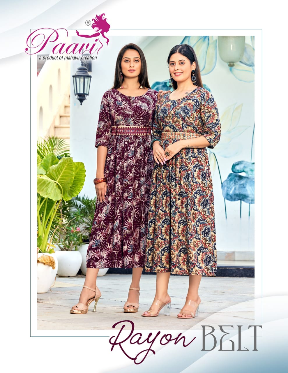 PAAVI KURTI RAYON BELT